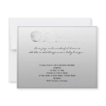 Silver Sketch Baby Shower Invitation invitation