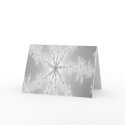 Silver Snowflake Card by SialiciousStationary Silver Snowflake Card