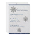 Silver Snowflake Invitation