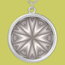 Silver Snowflake Mandala necklaces