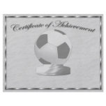 Silver Soccer Certificate of Achievement Flyer