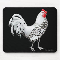 Silver Spangled Hamburg Chicken Mousepad