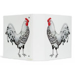 Silver Spangled Hamburg Rooster Binder