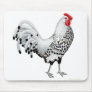 Silver Spangled Hamburg Rooster Mousepad