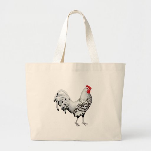 Silver Spangled Hamburg Rooster ow Bag
