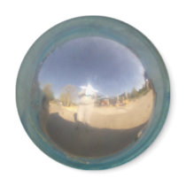 Silver Sphere Magnet by JuJuGardens Silver Sphere Magnet