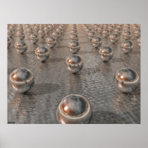 Silver Spheres Poster
