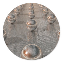 Silver Spheres Sticker
