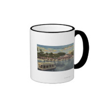 Silver Springs, FL - Waterfront View of Boat Mug