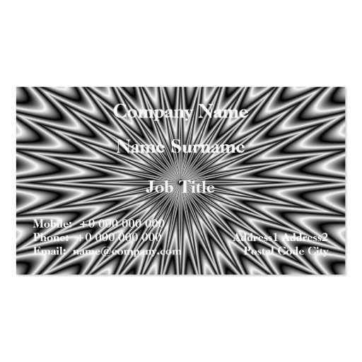 Silver Square Business Card