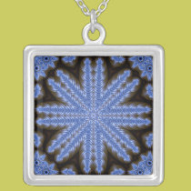 Silver Star Cross Pendant necklaces