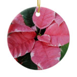Silver Star Marble Poinsettia Ornament