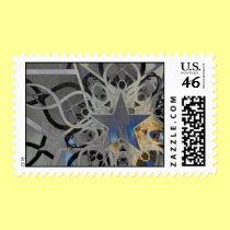 Silver Star Postage stamps