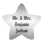 Silver Star Stickers