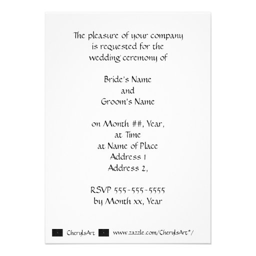 Silver Stars on Black Wedding Invitations