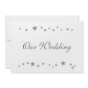 Silver Stars, Our Wedding, Invitations, Custom invitation