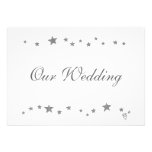 Silver Stars, Our Wedding, Invitations, Custom invitations