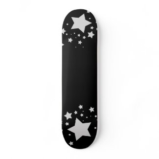 Silver Stars Skateboard skateboard