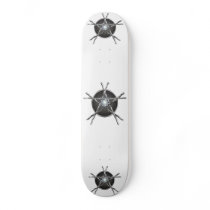Silver Sticks Pentagram Skateboard