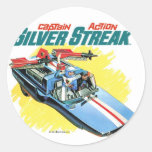 Silver Streak Vintage Ad Sticker
