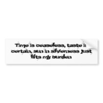 Silver Sun bumper stickers