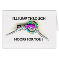 SILVER SWIMMER GREETING CARD