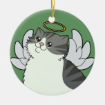 Silver Tabby Memorial Ornament