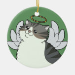 Silver Tabby Memorial Ornament