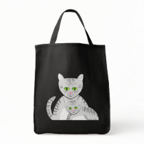 Silver Tabby Mother Cat and Kitten bags