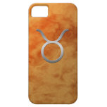 silver taurus - orange case for iPhone 5/5S