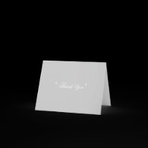 Silver " Thank You "  Card