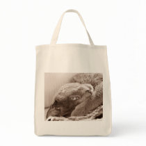 Silver the Cat Grocery Tote bags