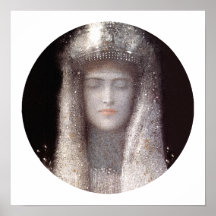 Silver Tiara [Crown] by Odilon Redo - Art Poster