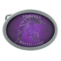 Silver To Battle Spartan Warrior Belt Buckle