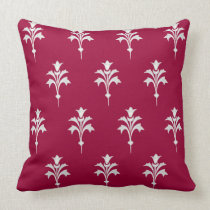 Silver tone Floral Patten Pillows