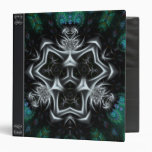 Silver Triadz Fractal Art Avery Binder