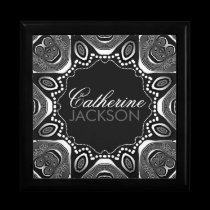 Silver Tribal w/ Custom Name Lacquered Gift Box gift boxes