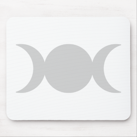 Silver Triple Goddess Mouse Pads