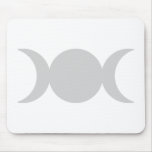 Silver Triple Goddess Mouse Pads