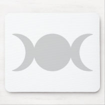 Silver Triple Goddess mousepads