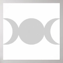 Silver Triple Goddess Posters