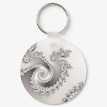 Silver Triple Twirl Keychain