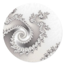 Silver Triple Twirl Stickers