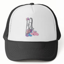 silver trombone design hats