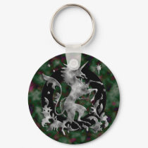 Silver Unicorn Herald keychains