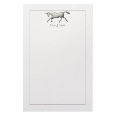 Silver Unicorn Custom Stationery by xfinity7