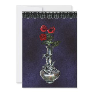 Silver Vase Gothic Invitation invitation