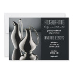 silver vases housewarming invitation