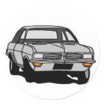 Silver Vauxhall Viva stickers