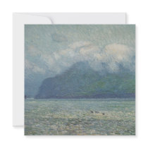 Silver Veil and the Golden Gate by Hassam Custom Invitation